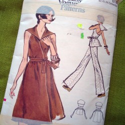 8597 70s WRAPPED HALTER SAILOR DRESS,TUNIC,PANTS PATTERN 12